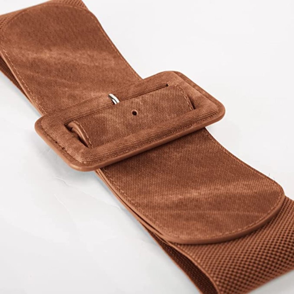 Stretchy Belt 1950s 3 Inch Wide Elastic Belts